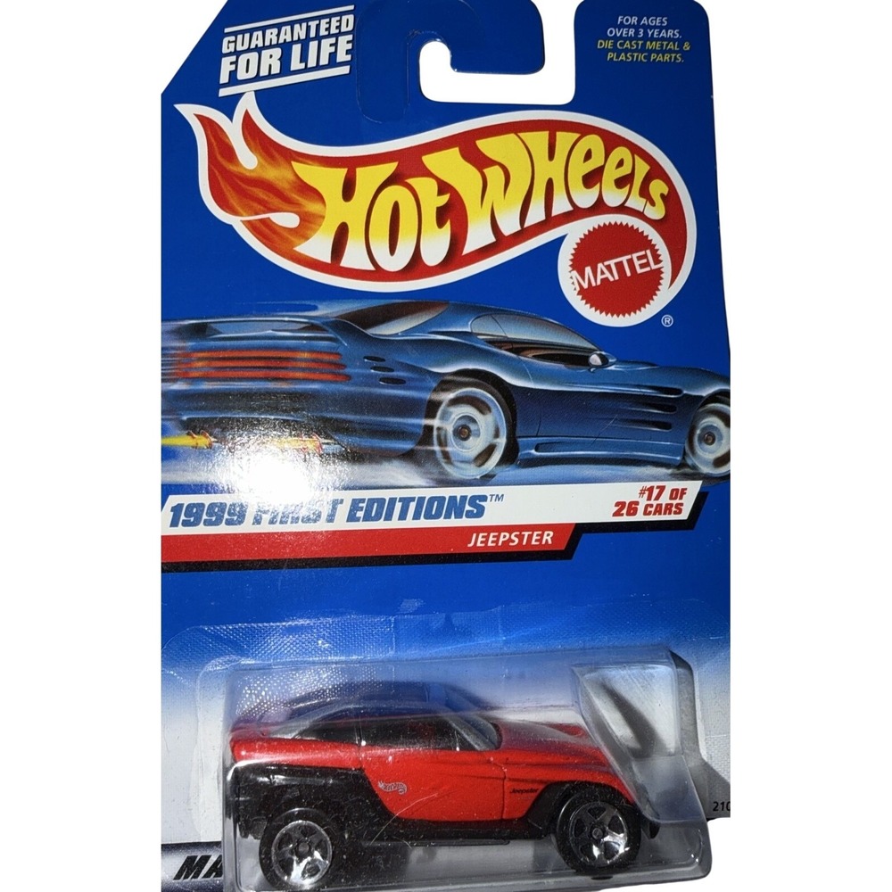 Hot Wheels 1999 First Editions Jeepster Red #17 of 26 Collector 922 New